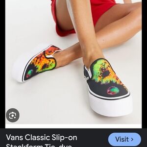 Vans Classic Slip-On Stackform Tie-Dye Sneakers